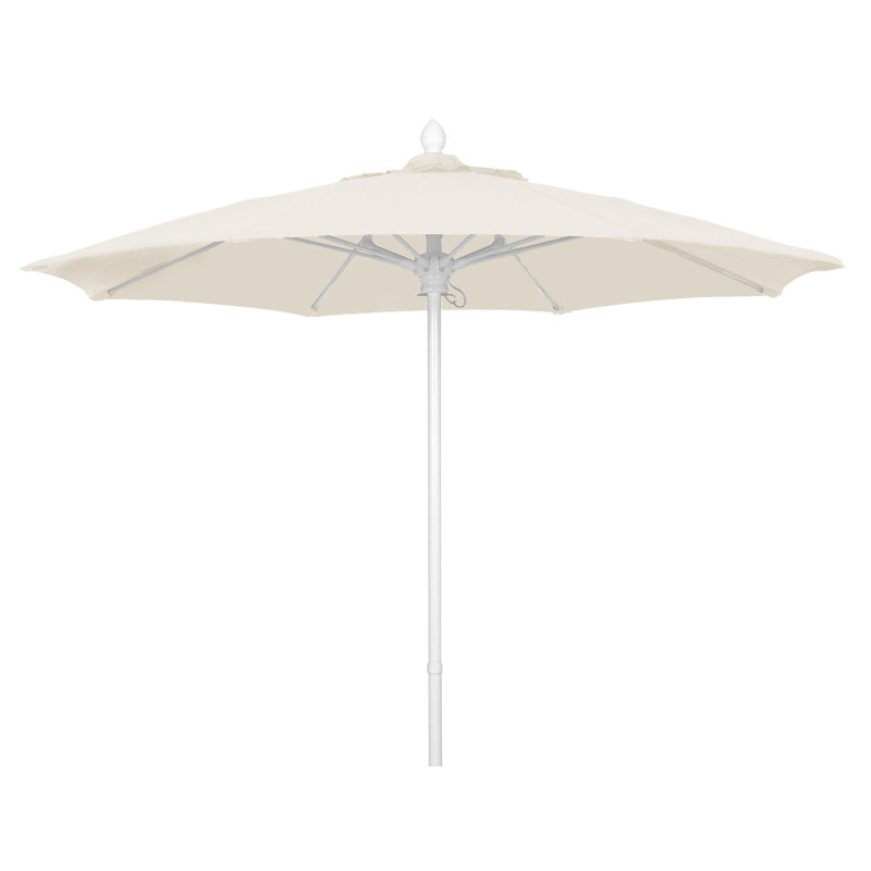 Parasol de marché 7,5 pi Prestige, Sunbrella® naturel, Blanc