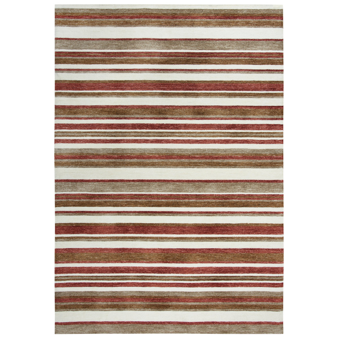 Besmira Striped Indoor / Outdoor Rug Latitude Run® Rug 