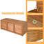 Banc de rangement en bois d'acacia massif 47 gallons FRescoly