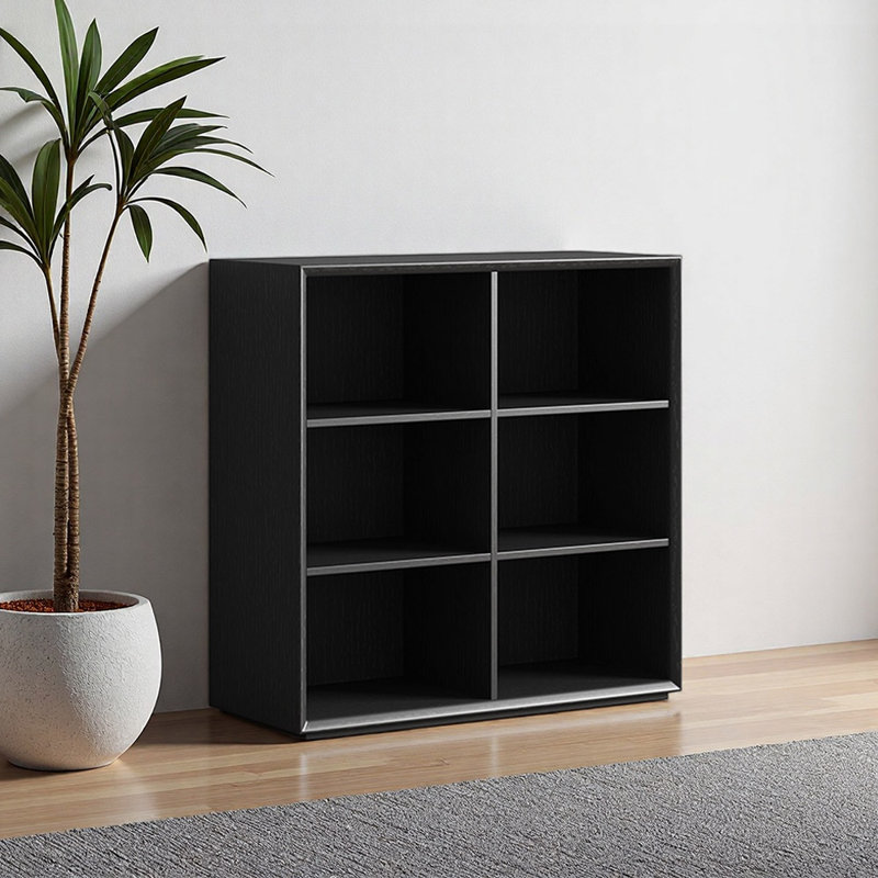 American style luxurious black bookcase