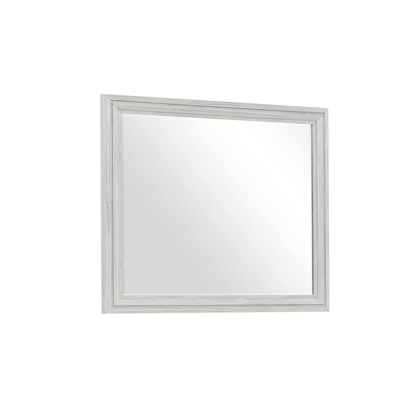 Miroir transitionnel l 44,4 po, blanc rustique
