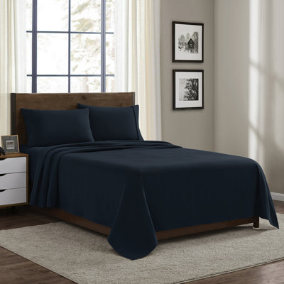 Draps en flanelle de coton de couleur unie avec poches très profondes et douillettes
