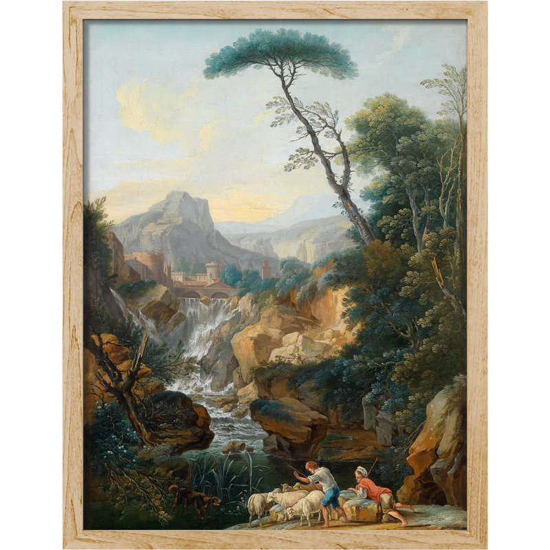 «Peasant European Mountain Forest» sur papier, H 10 po x l 8 po, Naturel