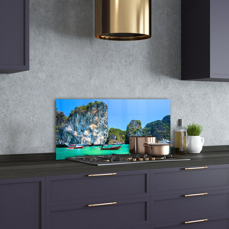 Moore 50cm W x 100cm L Glass Peel and Stick Panel