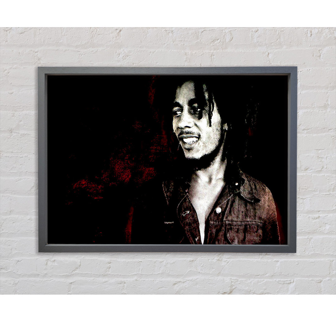 Bob Marley Held Gerahmter Druck