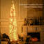 Sapin de Noël artificiel pré-illuminé avec lumières DEL blanc chaud-545122165