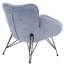 Fauteuil d'appoint rembourré Marco, bleu