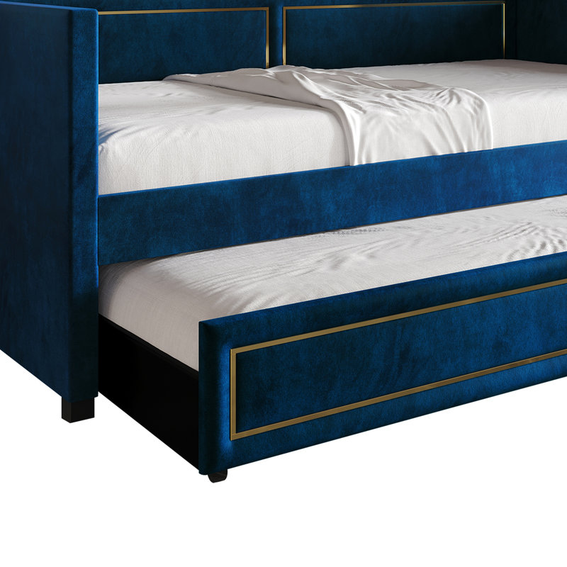 Upholstered Daybed, Navy