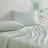 Martha Stewart Leaves Cotton Percale Green Sheet Set-115629656-116668771