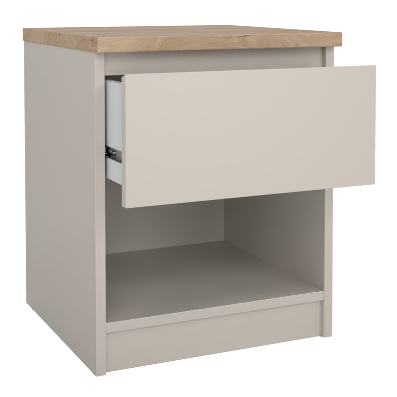 Takasha 49.5cm W Manufactured Wood Bedside Table