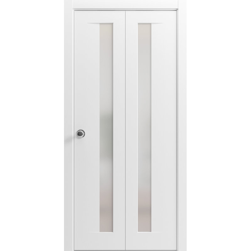 Portes pliantes en bois givré Planum, 36 po x 96 po