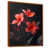 Toile avec cadre flottant brun