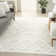 Adianey Red Barrel Studio Easy Care Trellis Ivory/White Indoor/Outdoor Area Rug