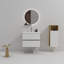 Meuble-lavabo avec lavabo intégré en céramique avec trop-plein, meuble-lavabo de rangement, meuble-lavabo