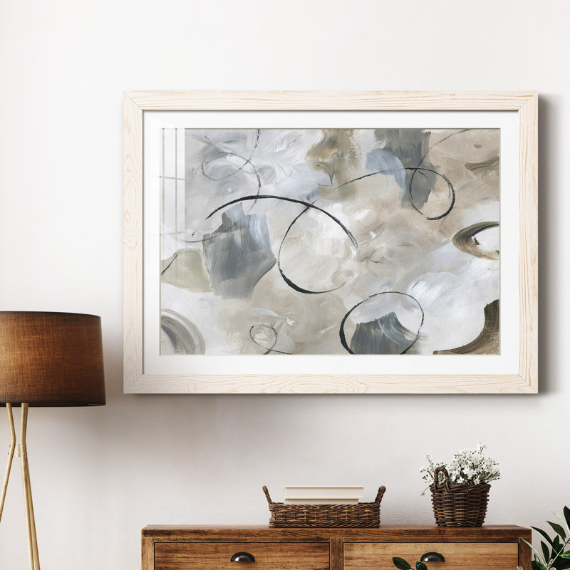 Crescendo - peinture encadrée, H 31,5 po x l 23,5 po x P 1,5 po, Cadre blanc