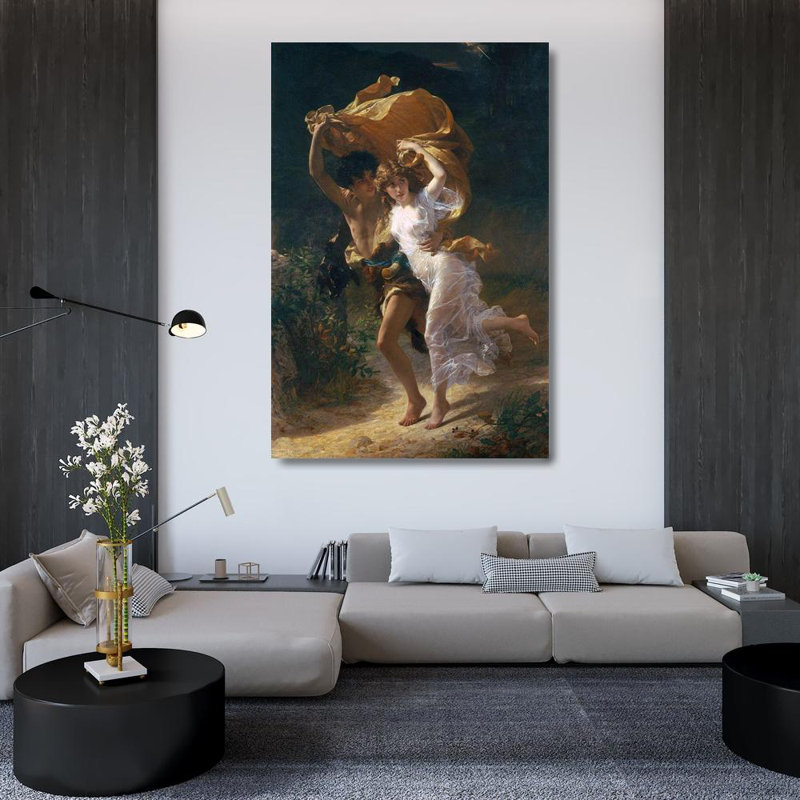 Astoria Grand Cot, Pierre, Auguste Gallery Wrapped Canvas Art Titled: The Storm, 1880, 48" H x 33" W