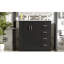 Ensemble de meuble-lavabo 36 po avec lavabo en céramique, armoire de rangement en bois massif, ensemble de meuble-lavabo autoportant avec 3 tiroirs et portes à fermeture douce-1112287505