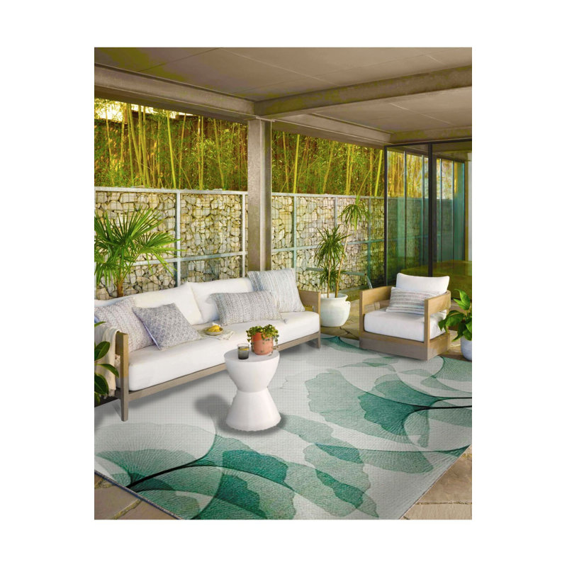 Tapis tissé à base moderne à motif lavable, Sous-tapis carré 3 pi 3 po inclus