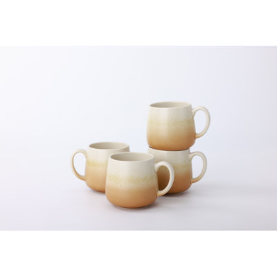 12oz Stoneware Coffee Mug Set（Set of 4）