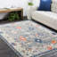 Tapis en laine / coton noué à la main gris clair Jarya-86284365