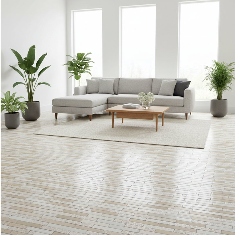 Glass Linear Mosaic Wall Tile