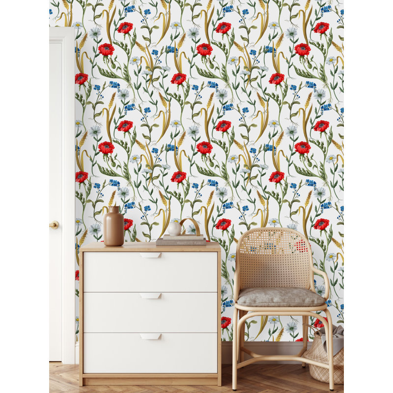 Panneau de papier peint, L 18,75 po x l 25 po, Vinyle