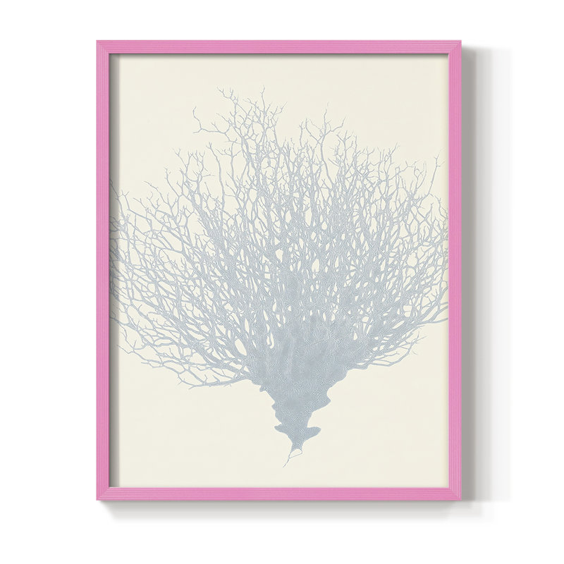 NAUTICAL Series XV, reproduction encadrée - bois massif, H 30 po x l 24 po, Rose