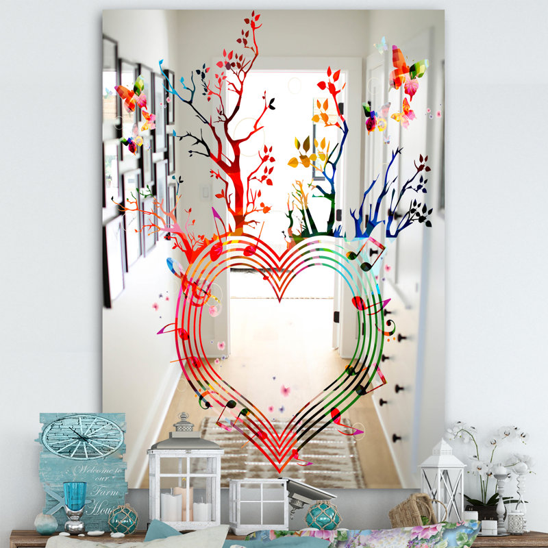 Music Rectangle Mirror, 39.4" H x 29.5" W