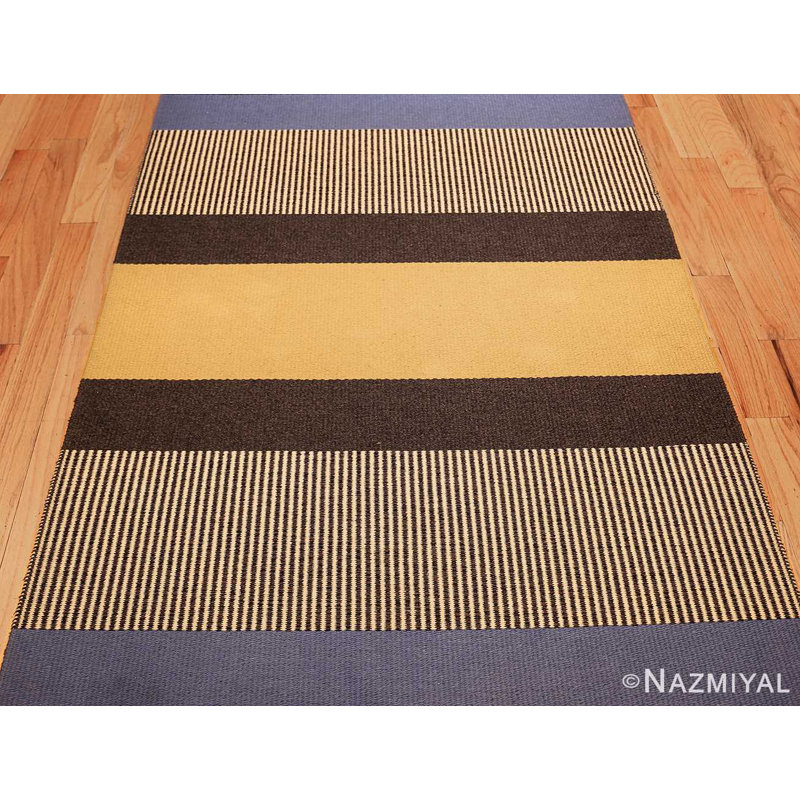 Scandinavian One-of-a-Kind Runner 3'10" X 23'3" Flatweave Area Rug