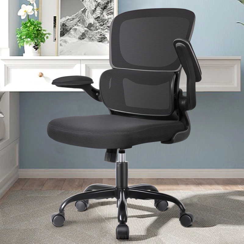 Enrikas Ergonomic Mesh Task Chair, Black/Black