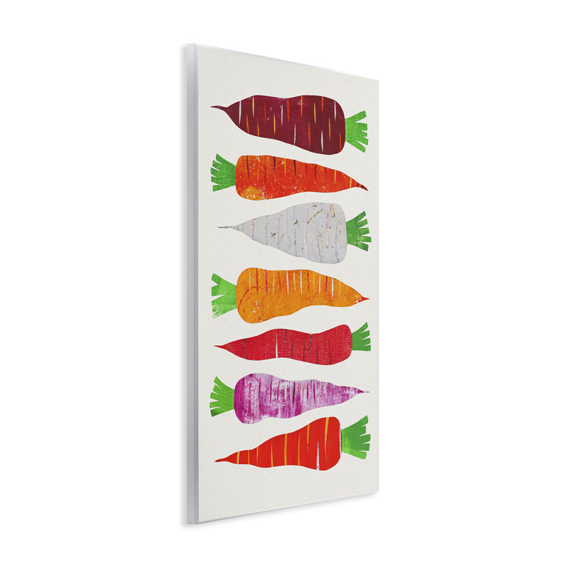 Plaque murale jardin carottes de légumes, design par Aribombari, H 19 po x l 13 po