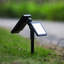 Projecteur noir intégré à énergie solaire à DEL