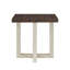 Valluri Contemporary End Table, Walnut And White-599418654