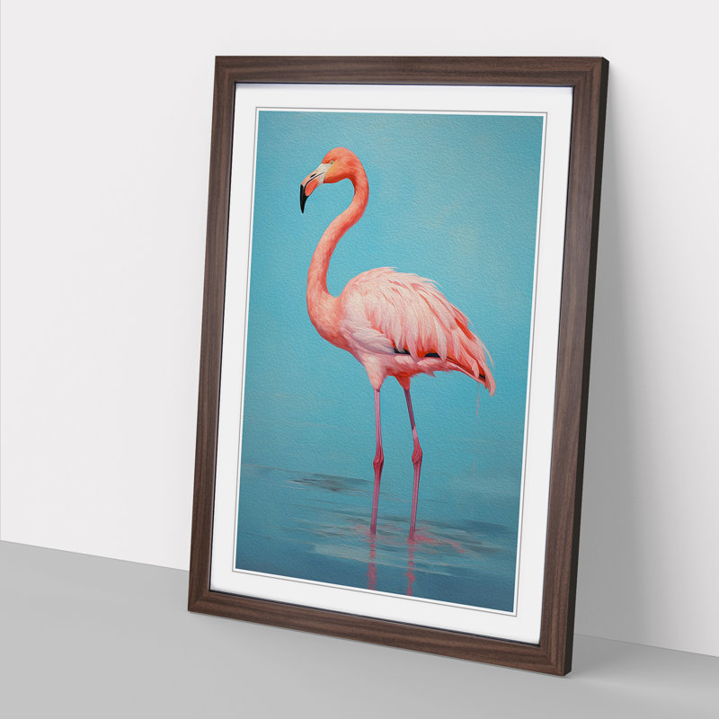 Single Picture Frame Wall Art, 34cm H x 25cm W, Walnut Framed