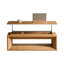 Table basse à plateau relevable avec rangement dissimulé et hauteur réglable-1022193502