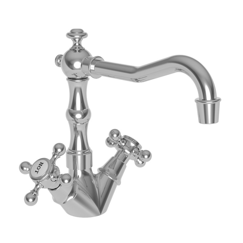 Chesterfield Double Handle Bar Faucet, Polished Chrome