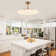 29.6" Caged Ceiling Fan with Dimmable LED Lights and Remote Control
