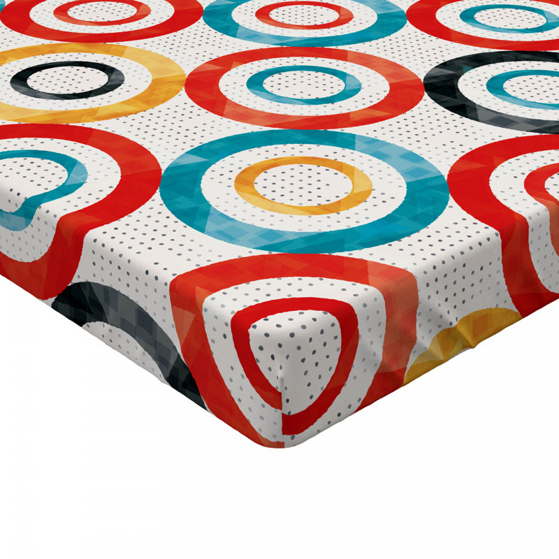 Microfiber Geometric Fitted Sheet, Twin XL Fitted Sheet