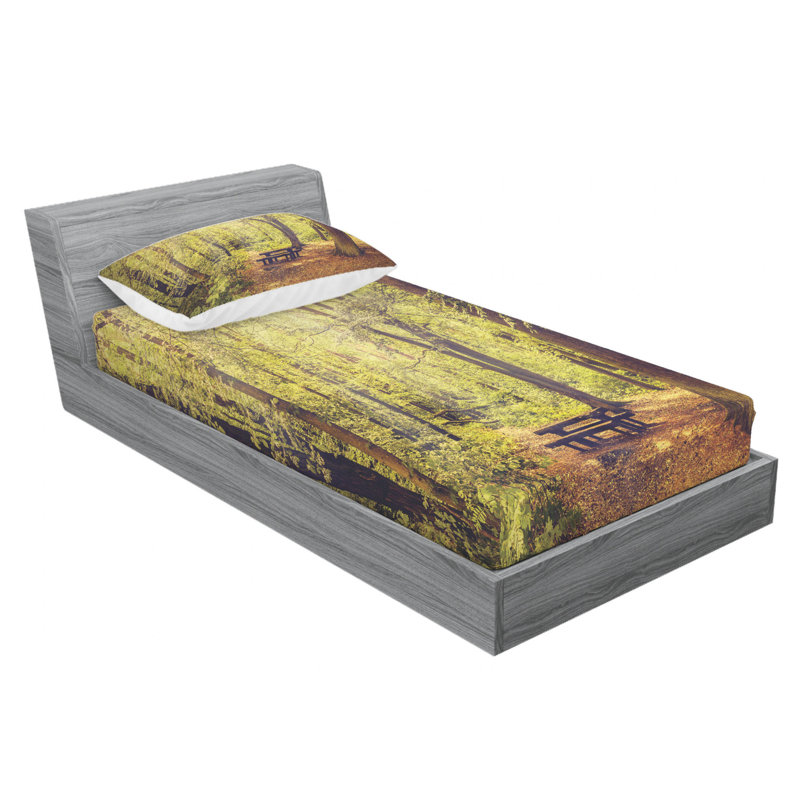 Microfiber Sheet Set, Twin XL Sheet Set with Fitted Sheet