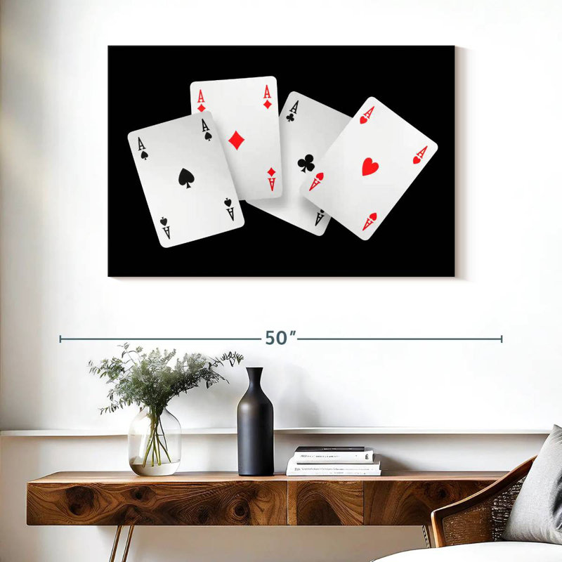  «Four Ace Card», H 26 po x l 39 po