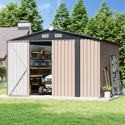 10.0 Ft. W X 10.0 Ft. D Metal Storage Shed