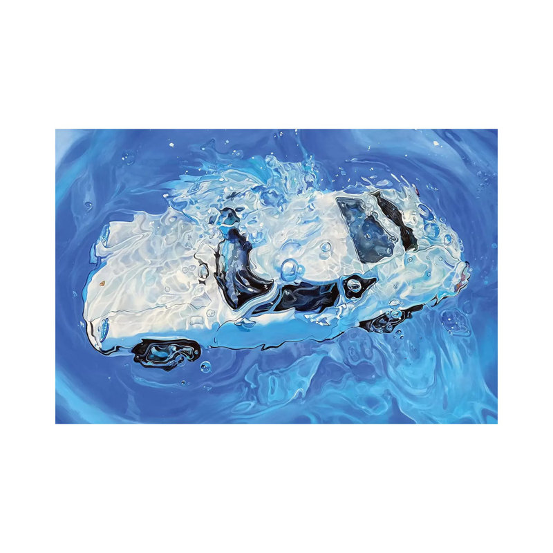 «Cobalt» par Marcello Petisci - reproduction d'art, H 18 po x l 26 po x P 1,5 po, Toile tendue