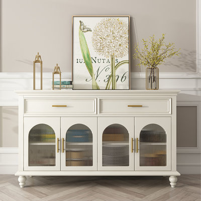American-Style Solid Mahogany Sideboard