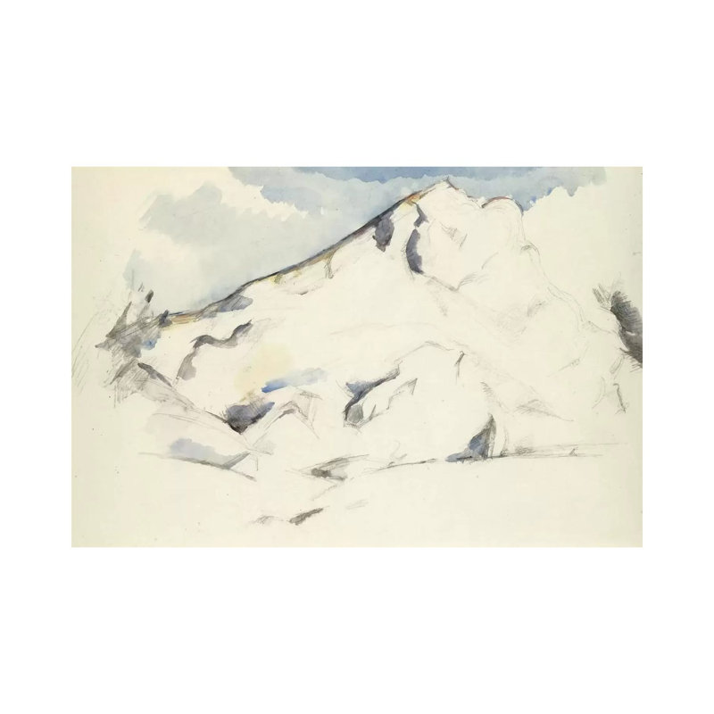 La Montagne Sainte-Victoire (Fruits Et Feuillage) 1900-1902 by Paul Cezanne - 1 Piece Wrapped Canvas Painting