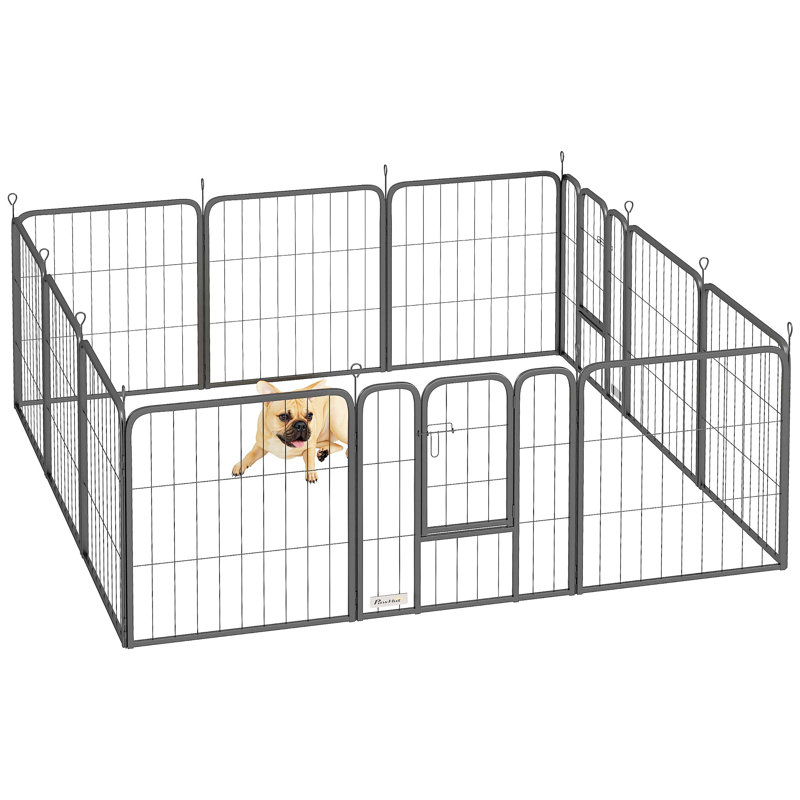 Steel Exercise Pen, 60'' H x 168'' W x 168'' D