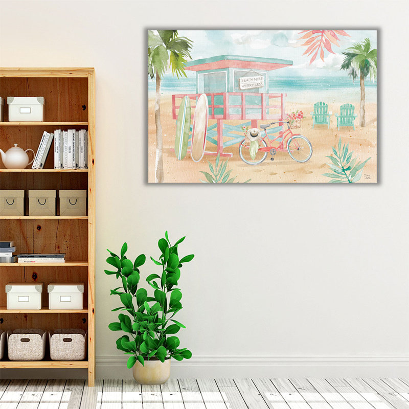 «Surfs Up I», reproduction d'art sur toile, H 20 po x l 30 po