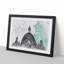 Birds Above Sacre Coeur Paris in Abstract - Picture Frame Graphic Art Print-55685599-55685603