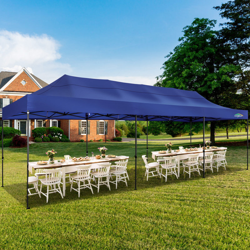 10x30 FT Pop up Heavy Duty Canopy, Dark Blue