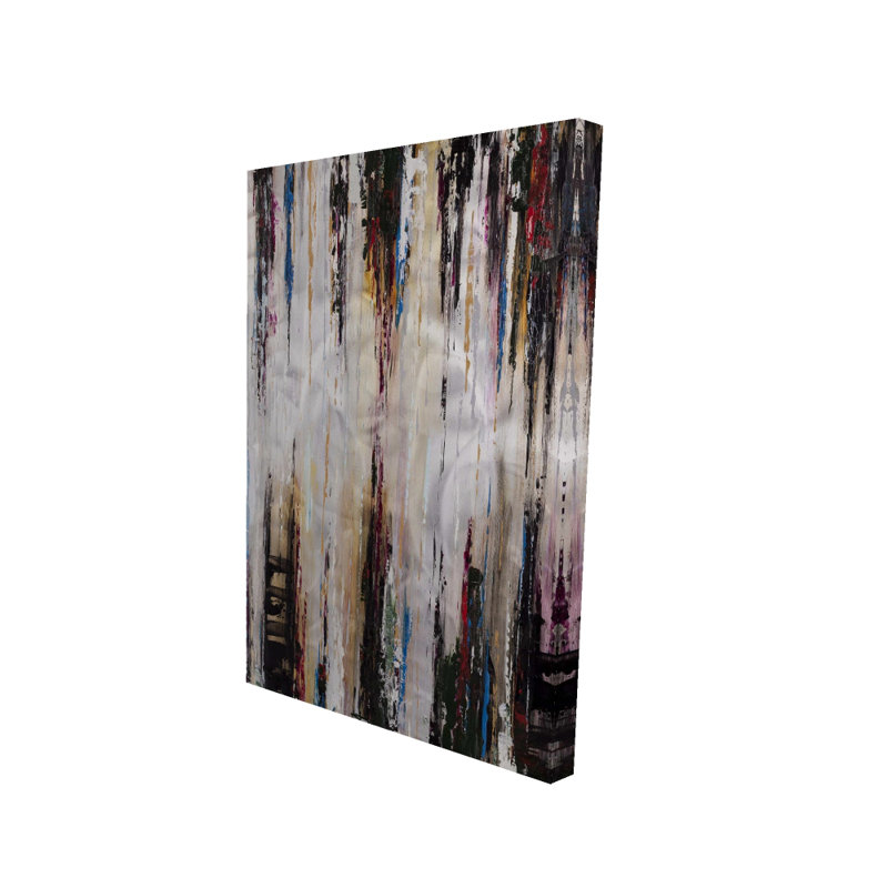 Peinture abstraite qui coule | Toile de formes modernes pour la décoration intérieure