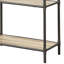 Bibliothèque à 4 tablettes avec aspect artistique chêne gris et gris sablé 4